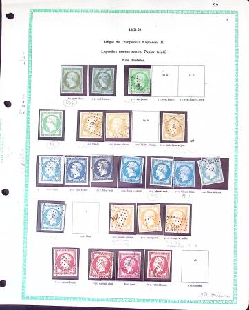 1849-1876, collection sur pages d'album de classiques