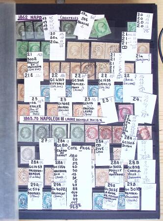 1849-1975, Collection en 9 classeurs, neufs et oblitérés,