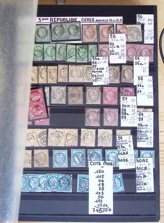 1849-1975, Collection en 9 classeurs, neufs et oblitérés,
