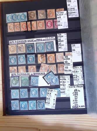 1849-1975, Collection en 9 classeurs, neufs et oblitérés,