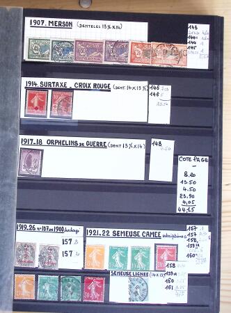1849-1975, Collection en 9 classeurs, neufs et oblitérés,