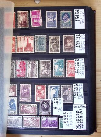 1849-1975, Collection en 9 classeurs, neufs et oblitérés,