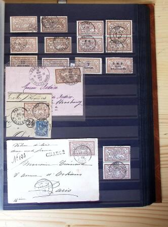 1849-1975, Collection en 9 classeurs, neufs et oblitérés,