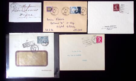 1800-1965, Ensemble de +700 lettres commençant par