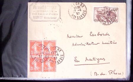 1800-1965, Ensemble de +700 lettres commençant par