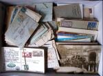 env.1840-1920, Lots de marques postales et cartes postales