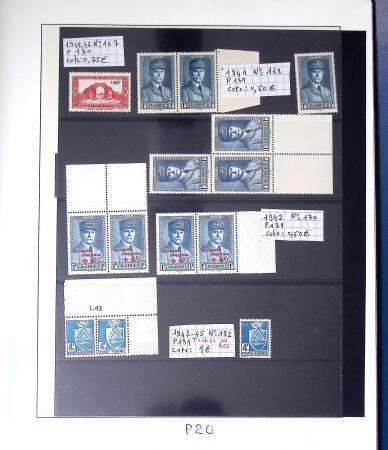 1868-1940, Deux albums d'accumulation de timbres intéressants