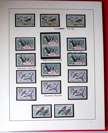 1960-1970, 1 classeur et 1 enveloppe avec des variétés