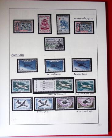 1960-1970, 1 classeur et 1 enveloppe avec des variétés