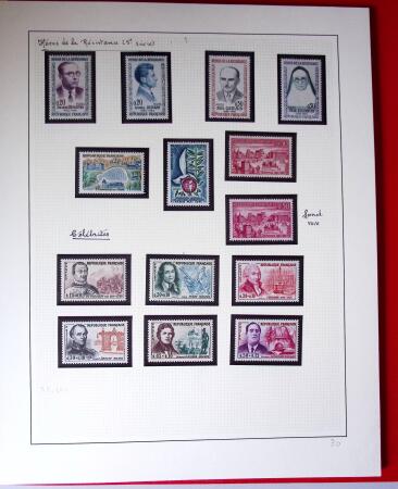 1960-1970, 1 classeur et 1 enveloppe avec des variétés