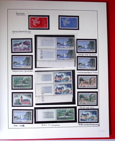 1960-1970, 1 classeur et 1 enveloppe avec des variétés