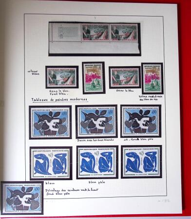 1960-1970, 1 classeur et 1 enveloppe avec des variétés