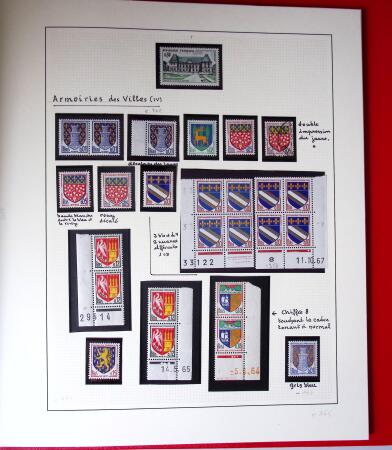 1960-1970, 1 classeur et 1 enveloppe avec des variétés