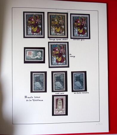 1960-1970, 1 classeur et 1 enveloppe avec des variétés