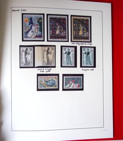 1960-1970, 1 classeur et 1 enveloppe avec des variétés
