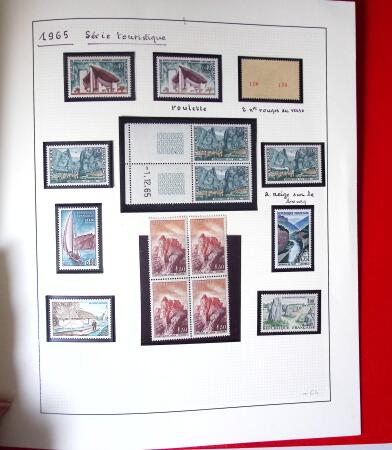 1960-1970, 1 classeur et 1 enveloppe avec des variétés