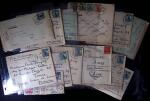 1810-1950, Ensemble de 104 lettres regroupant un ensemble