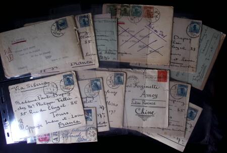 1810-1950, Ensemble de 104 lettres regroupant un ensemble