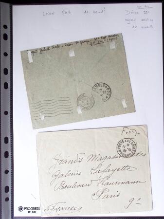 1810-1950, Ensemble de 104 lettres regroupant un ensemble