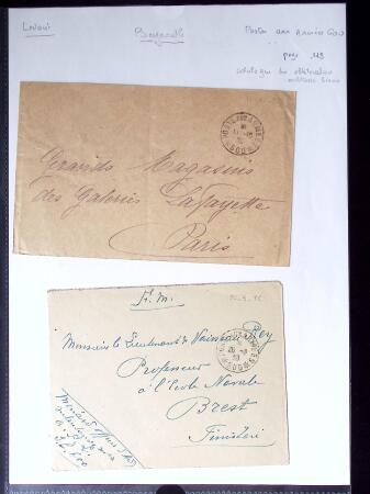 1810-1950, Ensemble de 104 lettres regroupant un ensemble