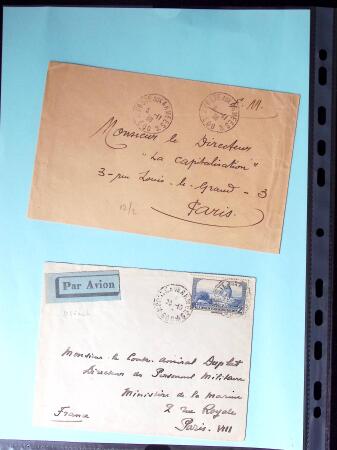 1810-1950, Ensemble de 104 lettres regroupant un ensemble