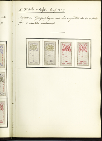FISCAUX 1860-1918, Exceptionnelle collection de timbres