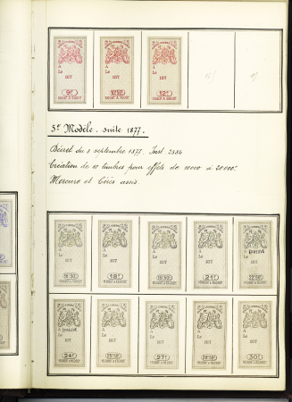 FISCAUX 1860-1918, Exceptionnelle collection de timbres