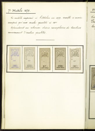 FISCAUX 1860-1918, Exceptionnelle collection de timbres