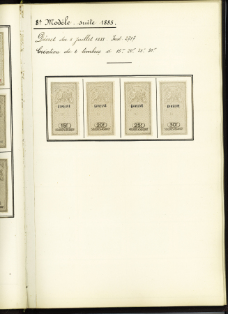 FISCAUX 1860-1918, Exceptionnelle collection de timbres