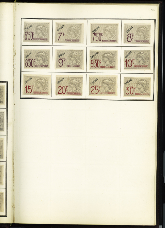 FISCAUX 1860-1918, Exceptionnelle collection de timbres