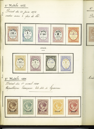 FISCAUX 1860-1918, Exceptionnelle collection de timbres