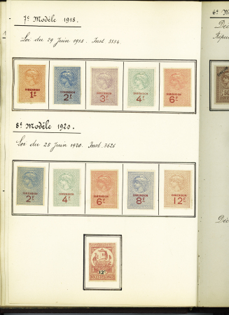 FISCAUX 1860-1918, Exceptionnelle collection de timbres