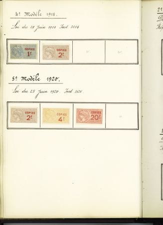 FISCAUX 1860-1918, Exceptionnelle collection de timbres