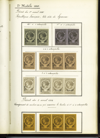 FISCAUX 1860-1918, Exceptionnelle collection de timbres