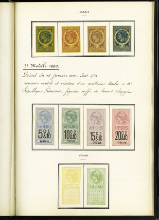 FISCAUX 1860-1918, Exceptionnelle collection de timbres