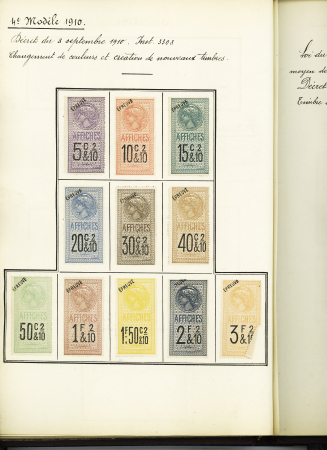 FISCAUX 1860-1918, Exceptionnelle collection de timbres