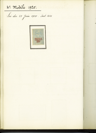 FISCAUX 1860-1918, Exceptionnelle collection de timbres
