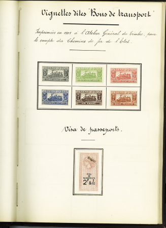 FISCAUX 1860-1918, Exceptionnelle collection de timbres