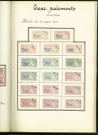 FISCAUX 1860-1918, Exceptionnelle collection de timbres