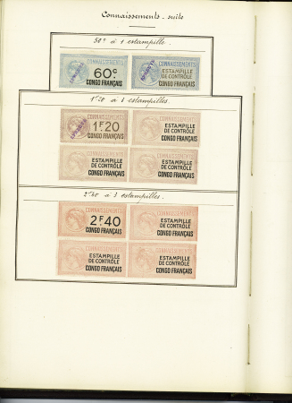 FISCAUX 1860-1918, Exceptionnelle collection de timbres