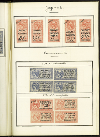 FISCAUX 1860-1918, Exceptionnelle collection de timbres