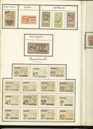 FISCAUX 1860-1918, Exceptionnelle collection de timbres