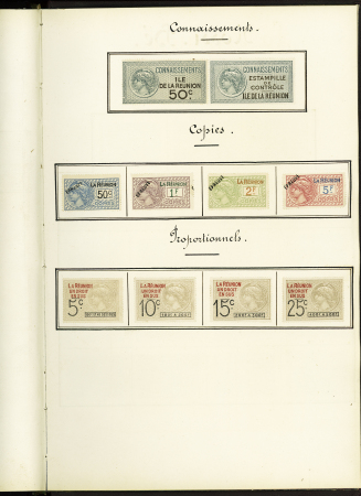 FISCAUX 1860-1918, Exceptionnelle collection de timbres