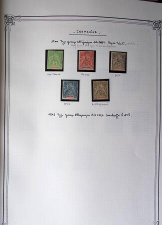1889-1947, Belle collection Colonies en un album Y&T,