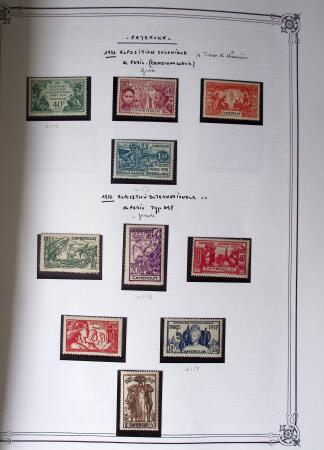 1889-1947, Belle collection Colonies en un album Y&T,