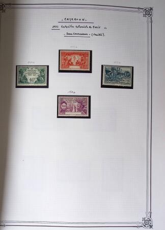 1889-1947, Belle collection Colonies en un album Y&T,