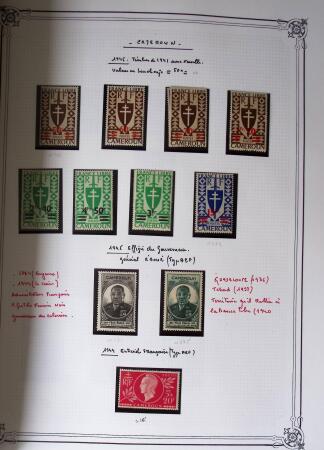 1889-1947, Belle collection Colonies en un album Y&T,