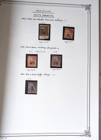 1889-1947, Belle collection Colonies en un album Y&T,