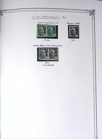 1945-1954, Un classeur Y&T avec remarquables variétés