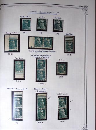 1945-1954, Un classeur Y&T avec remarquables variétés
